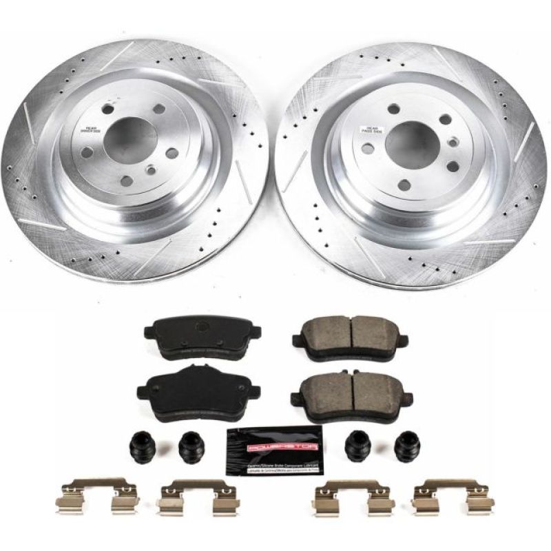 Power Stop 17-18 Mercedes-Benz GLS450 Rear Z23 Evolution Sport Brake Kit