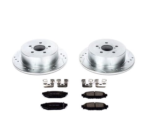 Power Stop 05-09 Subaru Legacy Rear Z23 Evolution Sport Brake Kit