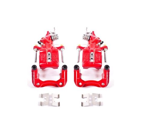 Power Stop 04-08 Acura TSX Rear Red Calipers w/Brackets - Pair