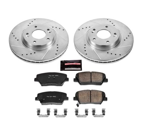 Power Stop 10-12 Hyundai Santa Fe Front Z23 Evolution Sport Brake Kit