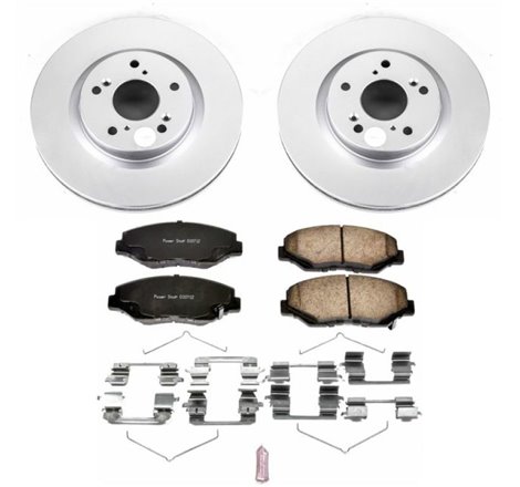 Power Stop 12-16 Honda CR-V Front Z17 Evolution Geomet Coated Brake Kit