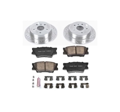 Power Stop 13-18 Lexus ES300h Rear Z23 Evolution Sport Brake Kit