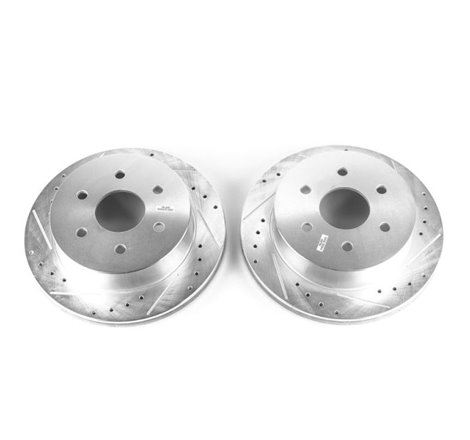 Power Stop 03-05 Chevrolet Express 2500 Rear Evolution Drilled & Slotted Rotors - Pair