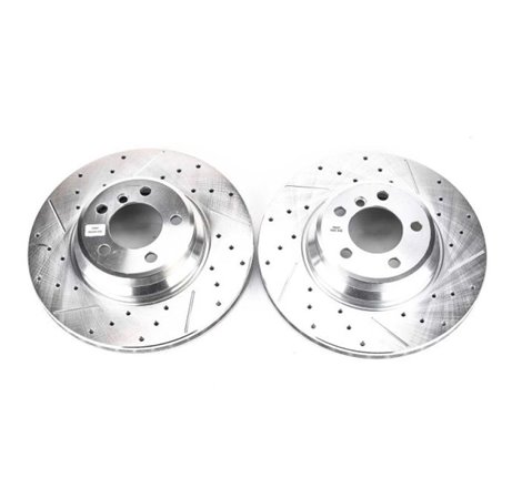 Power Stop 02-05 BMW 745i Front Evolution Drilled & Slotted Rotors - Pair