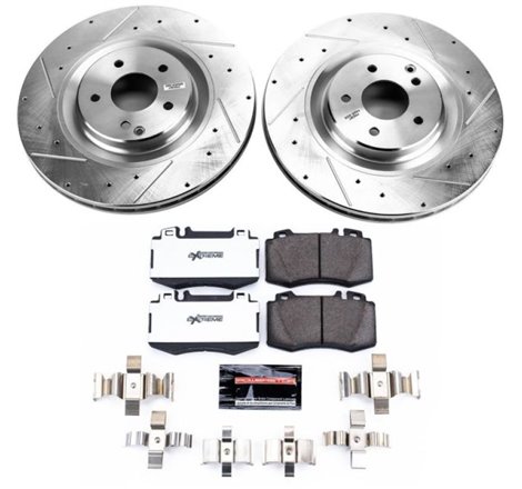 Power Stop 03-06 Mercedes-Benz CLK500 Front Z26 Street Warrior Brake Kit