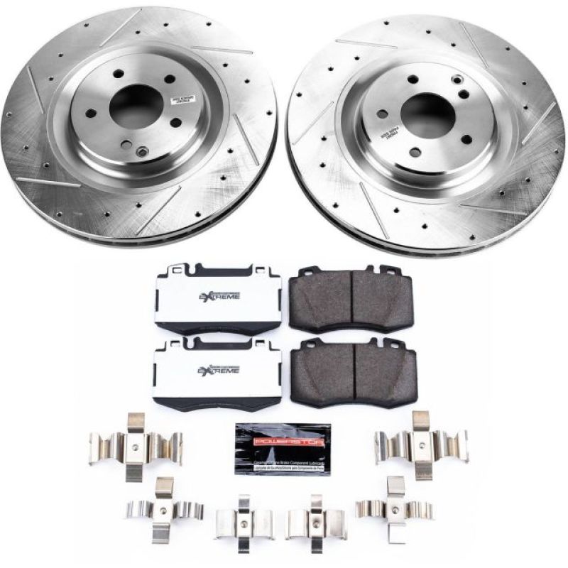 Power Stop 03-06 Mercedes-Benz CLK500 Front Z26 Street Warrior Brake Kit