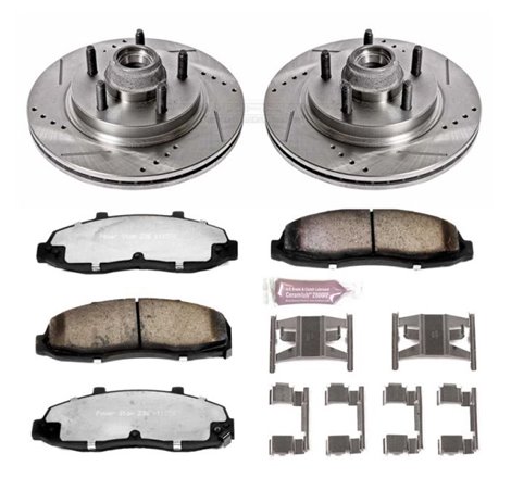 Power Stop 00-03 Ford F-150 Front Z36 Truck & Tow Brake Kit