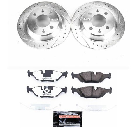 Power Stop 88-93 Saab 900 Rear Z26 Street Warrior Brake Kit