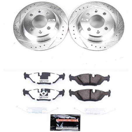 Power Stop 88-93 Saab 900 Rear Z26 Street Warrior Brake Kit