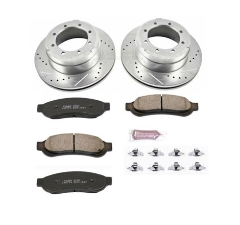 Power Stop 05-10 Ford F-350 Super Duty Rear Z23 Evolution Sport Brake Kit