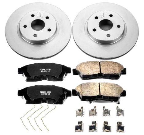 Power Stop 96-00 Toyota RAV4 Front Z17 Evolution Geomet Coated Brake Kit