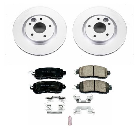 Power Stop 14-17 Nissan Leaf Front Z17 Evolution Geomet Coated Brake Kit