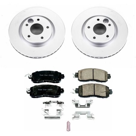 Power Stop 14-17 Nissan Leaf Front Z17 Evolution Geomet Coated Brake Kit