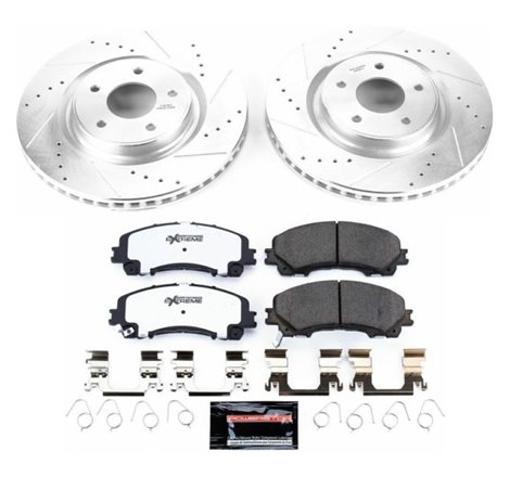 Power Stop 14-19 Nissan Rogue Front Z26 Street Warrior Brake Kit