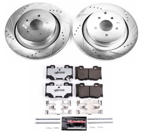 Power Stop 09-13 Infiniti FX50 Rear Z26 Street Warrior Brake Kit