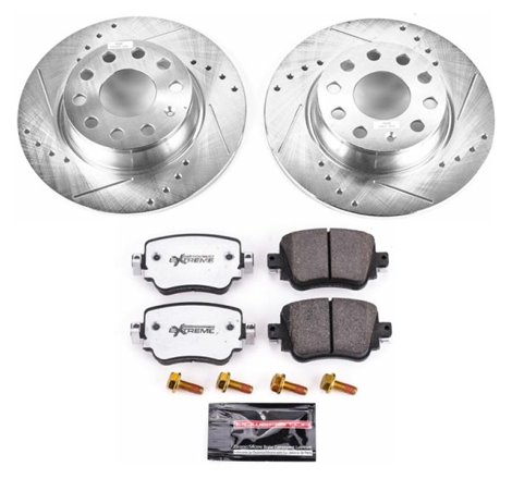 Power Stop 15-18 Volkswagen Golf Rear Z26 Street Warrior Brake Kit