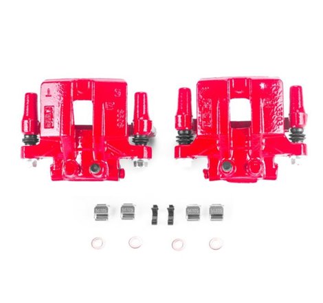 Power Stop 12-14 Chrysler 200 Rear Red Calipers w/Brackets - Pair