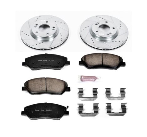 Power Stop 07-09 Hyundai Santa Fe Front Z23 Evolution Sport Brake Kit