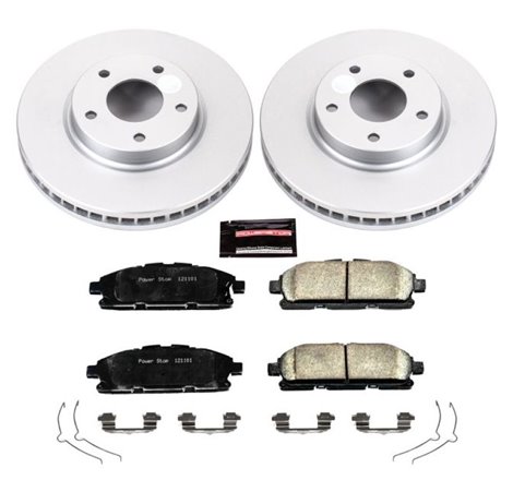 Power Stop 11-17 Nissan Quest Front Z17 Evolution Geomet Coated Brake Kit