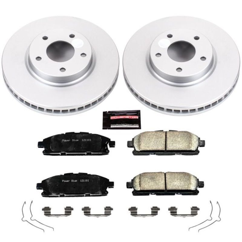 Power Stop 11-17 Nissan Quest Front Z17 Evolution Geomet Coated Brake Kit