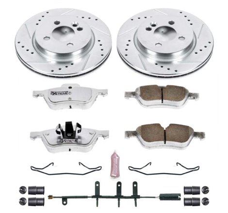 Power Stop 07-08 Mini Cooper Front Z26 Street Warrior Brake Kit