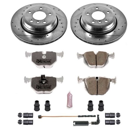 Power Stop 04-10 BMW X3 Rear Z26 Street Warrior Brake Kit