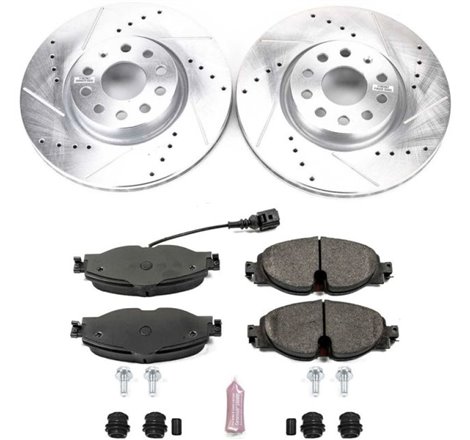 Power Stop 15-18 Audi A3 Front Z23 Evolution Sport Brake Kit