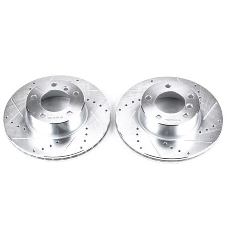 Power Stop 01-03 BMW 525i Front Evolution Drilled & Slotted Rotors - Pair