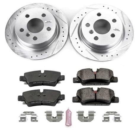 Power Stop 14-19 Mini Cooper Rear Z23 Evolution Sport Brake Kit