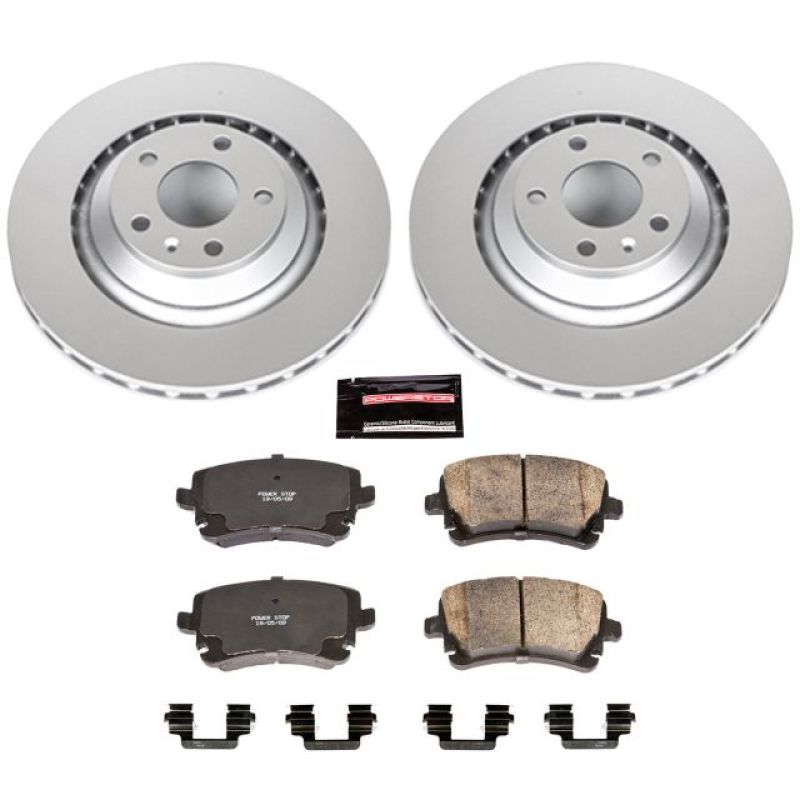 Power Stop 05-11 Audi A6 Quattro Rear Z23 Evolution Sport Coated Brake Kit