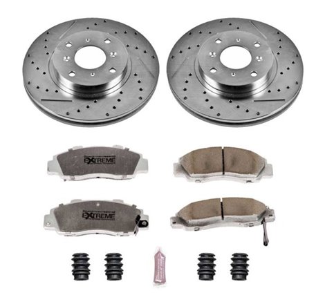 Power Stop 93-96 Honda Prelude Front Z26 Street Warrior Brake Kit