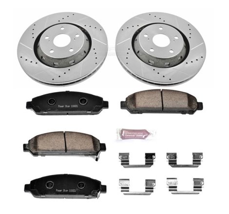 Power Stop 09-16 Toyota Venza Front Z23 Evolution Sport Brake Kit