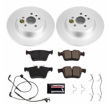 Power Stop 16-18 Land Rover Range Rover Evoque Rear Z23 Evolution Sport Coated Brake Kit