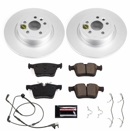 Power Stop 16-18 Land Rover Range Rover Evoque Rear Z23 Evolution Sport Coated Brake Kit