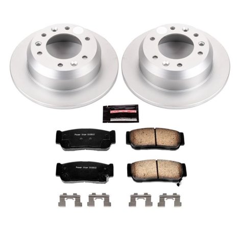 Power Stop 2007 Hyundai Entourage Rear Z17 Evolution Geomet Coated Brake Kit