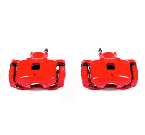 Power Stop 11-14 Chrysler 200 Front Red Calipers w/Brackets - Pair