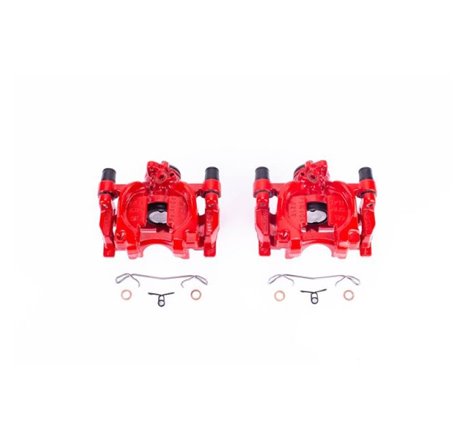 Power Stop 15-18 Ford Edge Rear Red Calipers w/Brackets - Pair