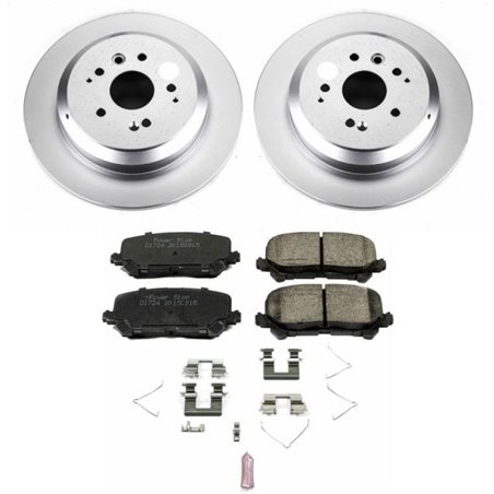 Power Stop 14-16 Acura MDX Rear Z17 Evolution Geomet Coated Brake Kit