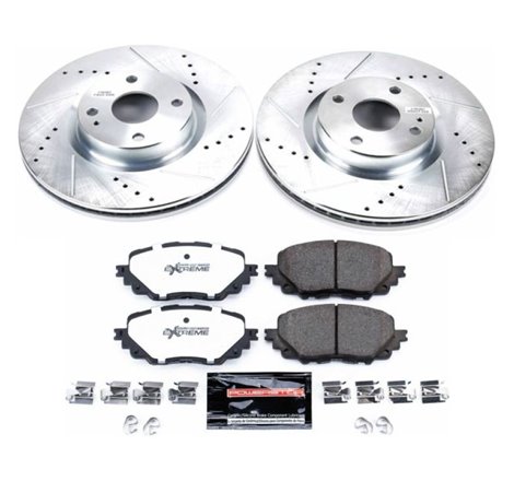 Power Stop 17-19 Fiat 124 Spider Front Z26 Street Warrior Brake Kit