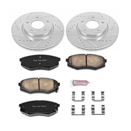 Power Stop 10-12 Hyundai Tucson Front Z23 Evolution Sport Brake Kit