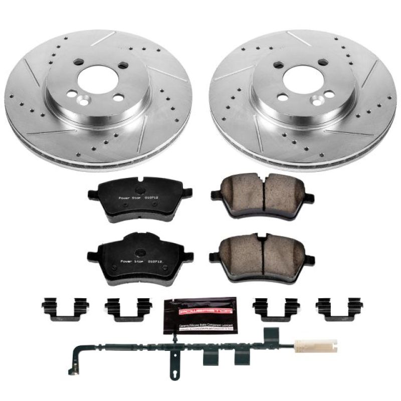 Power Stop 07-10 Mini Cooper Front Z23 Evolution Sport Brake Kit