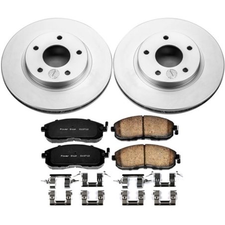 Power Stop 99-01 Nissan Maxima Front Z17 Evolution Geomet Coated Brake Kit