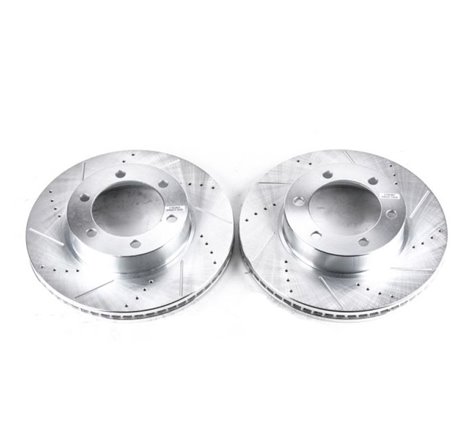 Power Stop 01-07 Toyota Sequoia Front Evolution Drilled & Slotted Rotors - Pair