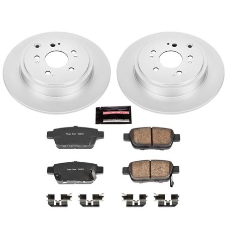 Power Stop 06-14 Honda Ridgeline Rear Z17 Evolution Geomet Coated Brake Kit