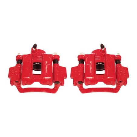 Power Stop 10-18 Lexus GX460 Rear Red Calipers w/Brackets - Pair