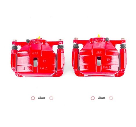 Power Stop 08-13 Nissan Rogue Front Red Calipers w/Brackets - Pair