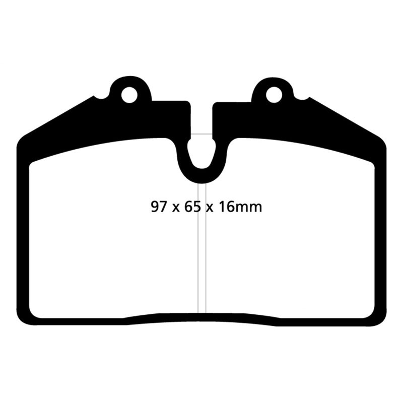 EBC 92-93 Porsche 911 (964) 3.6 Carrera RS America Yellowstuff Front Brake Pads