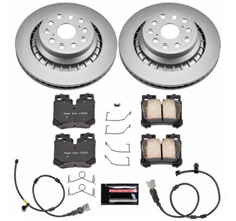 Power Stop 10-17 Lexus LS460 Rear Z17 Evolution Geomet Coated Brake Kit