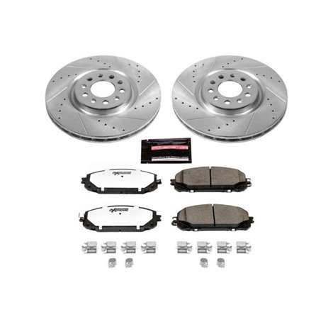 Power Stop 14-16 Jeep Cherokee Front Z36 Truck & Tow Brake Kit