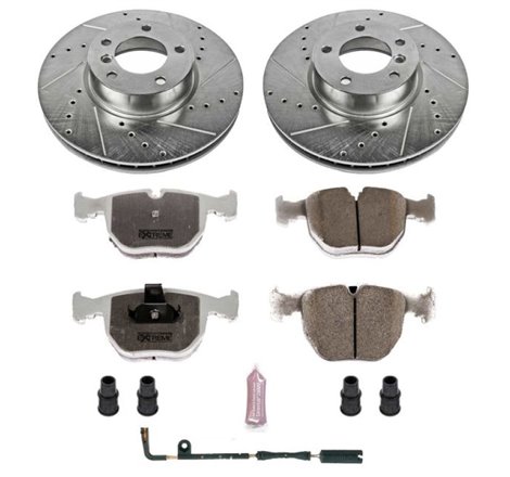 Power Stop 01-03 BMW 530i Front Z26 Street Warrior Brake Kit